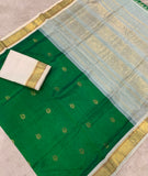 KSC - Meenakshi Green/Ivory Korvai