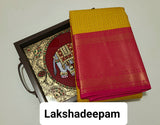 KSS - Yellow/Pink Lakshadeepam Korvai