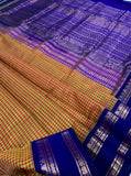 KSC - Maanthulir Green/Rustic Orange Kasakasa Kattam with Midnight Blue