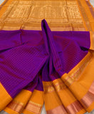 KSC -   Double Shaded Vadamalli with Mustard Orange Korvai