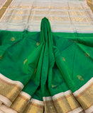 KSC - Meenakshi Green/Ivory Korvai