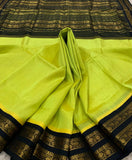 KSC - Lime Greenish Yellow/Black Korvai