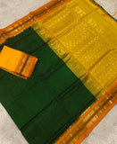 KSC - Dark Bottle Green/Mustard Yelllow Korvai