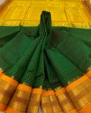 KSC - Dark Bottle Green/Mustard Yelllow Korvai